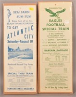 Vintage Atlantic City & Philadelphia Eagles Footba