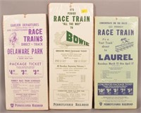3-Vintage PRR Paper Train Broadsides