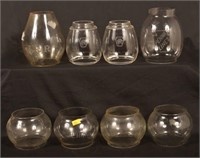 8-PRR Clear Glass Globes