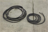 (3) 16FT HYDRAULIC HOSES WITH CONNECTORS AND (3)