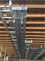 3 Aluma-poles, 24’ long, scaffolding system, Pump
