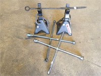 3 ton jacks, 2 lug wrenches