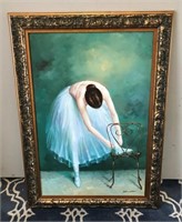 59-SIGNED BALLERINA PAINTING