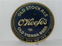 O'KEEFE'S OLD VIENNA TIN BEER TRAY