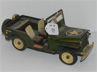 TIN PLATE FRICTION JEEP by TKK JAPAN