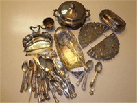 Large Lot of Silverplate Items