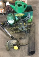 Yardworks Weed Eater, Electric Leaf Blower,