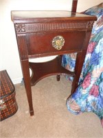 Chest of Drawers, Pair of Nightstands with Lion's