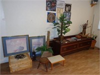 Lot of items in dining area includes: