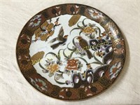 Satsuma handpainted bird plate