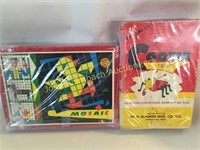 Vintage Cootie and Mosiac tile games