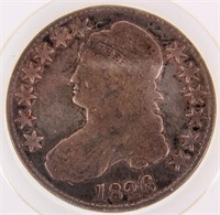 Coin 1826 Cap Bust Letter Edge Silver Half Dollar