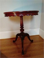 Solid Genuine Mahogany Lamp Table