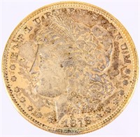Coin Gold-Plated 1878-S Morgan Silver Dollar