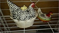 Fitz & Floyd Tureen / Ceramic Hen on Nest