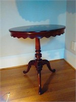 Solid Genuine Mahogany Lamp Table