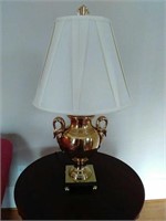 Brass Table Lamp with Shade