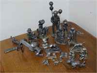 Lot of Pewter Figurines