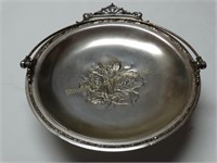 Forbes Plated Footed Serving Plate with Handle