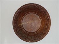 Wooden Walnut Carved Decorative Plate with