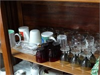 Lot of Assorted Glassware/Mugs/Ceramic Salt &