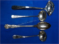 3 Large Ladles & Large Serving Spoon 13"