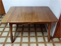 Wooden oak table 38"w x 34"d x 30"h
