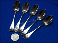 5 Hors D'oeuvres Spoons, 4.5"