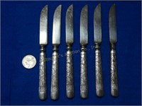 6 1847 Rogers Bros. Sharp Knives 7"