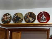 4 Collectors Plates: 3 Knowles Norman Rockwell, 1