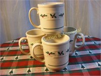 Longaberger Woven Traditions Traditional Holly mug