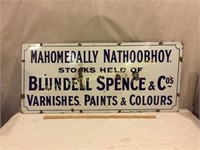 Blundell Spence & Co Paint Varnish sign