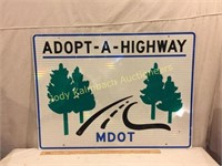 Large Missouri Adopt a Highway Sign