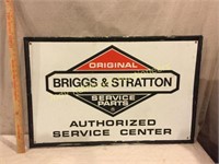 "Briggs & Stratton Service Center Tin Sign