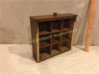 Wooden Drawer w/ dividers - 12" X12"