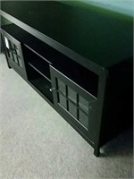 60" Black Painted Oak TV Stand
