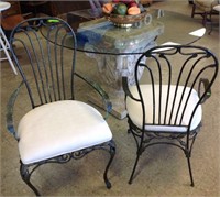 Iron Verdigree DIning Chairs