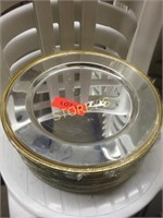 Gold Rimmed Charger Plates