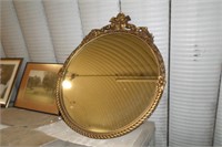 brass colored mirror