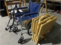 wheel chair/ TV trays