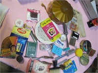 Old Hair Items, Compacts, Shaving Brushes, Etc