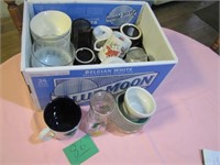 Box of Coffee Mugs, Bowls, Etc
