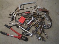 Bolt Cutters, Vice Grips, Hack Saw,  Wrenches