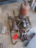 House Jack, Hammers, Safety Gas Can, Etc