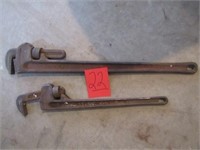 36" Pipe Wrench & 24" Pipe Wrench