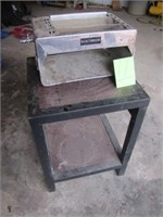 Metal Patio Table / SS Gas Food Warmer