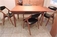 Retro teak dinette set