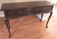 Gibard solid cherry 2 drawer sofa table