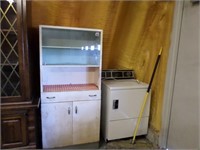 Utility cabinet w/ glass sliding doors