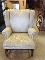 FABRIC WING BACK OCCASIONAL CHAIR